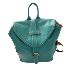 turquoise bag top detail