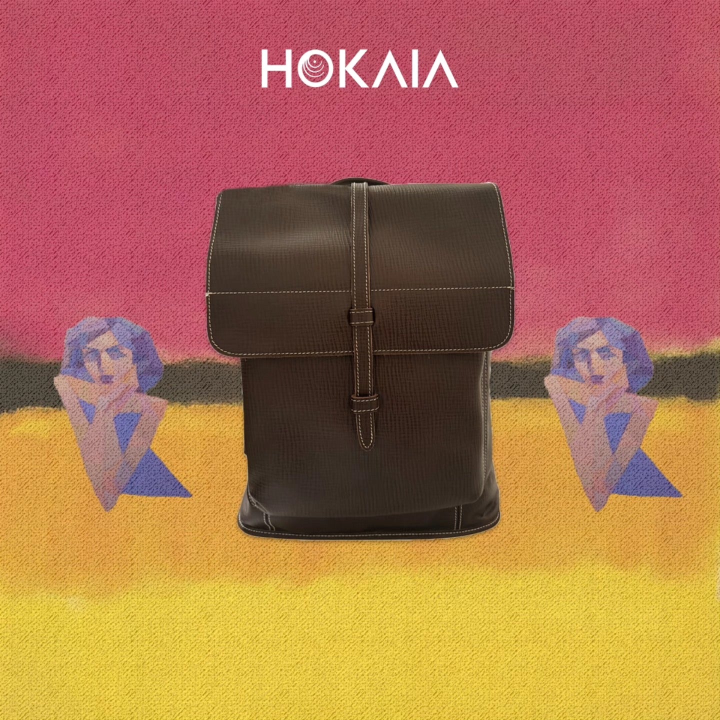 Hokaia Dark Brown Leather Backpack: Style & Sustainability