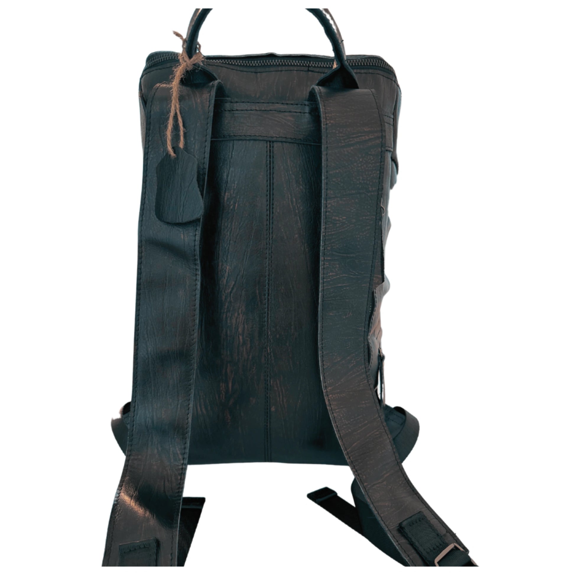 burgundy patent leather backpack Hokaia Patent Leather Black & Maroon Backpack: Distressed Vintage